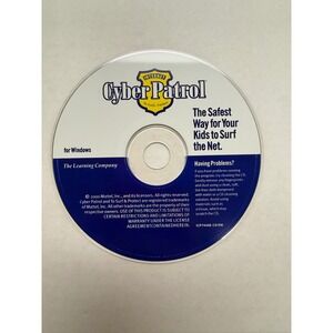 Vintage 2000 Cyber Patrol Internet Filter Software Windows PC CD-ROM Mattel Tech